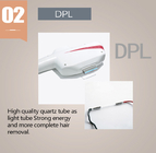 آلة إزالة شعر الوجه بالليزر متعددة الوظائف DPL Elight Laser 8 * 40mm 10 * 50mm